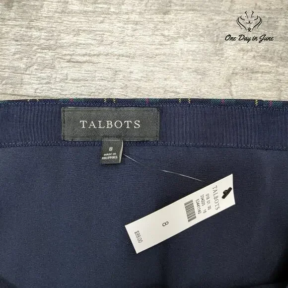 Talbots Plaid Knee Length Skirt Size 8 - Picture 2 of 5